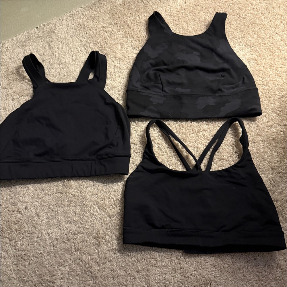 Bundle of 3 Lululemon Bras (8) / Black